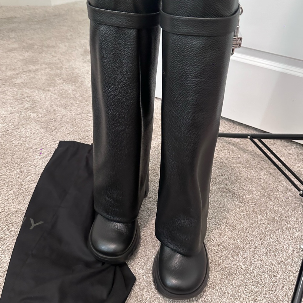 Givenchy Black Leather Boots
